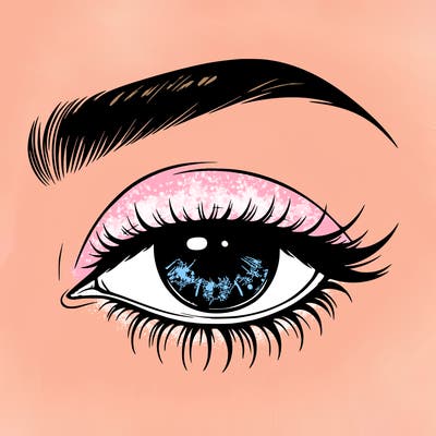 eye closed realistic