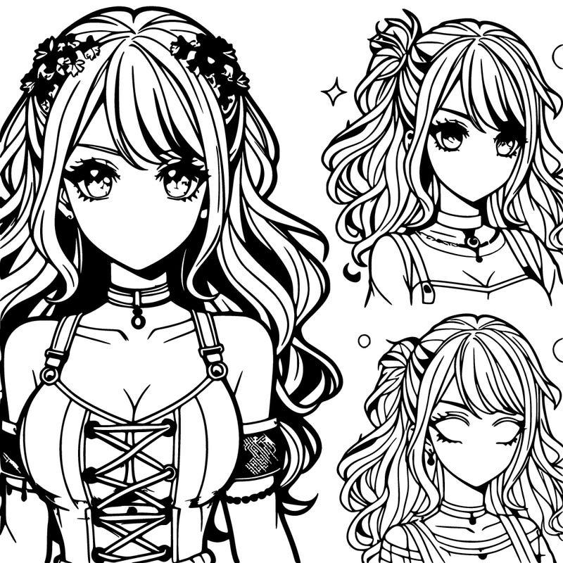 female beautiful anime character