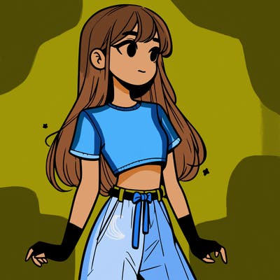 girl in a cute crop top