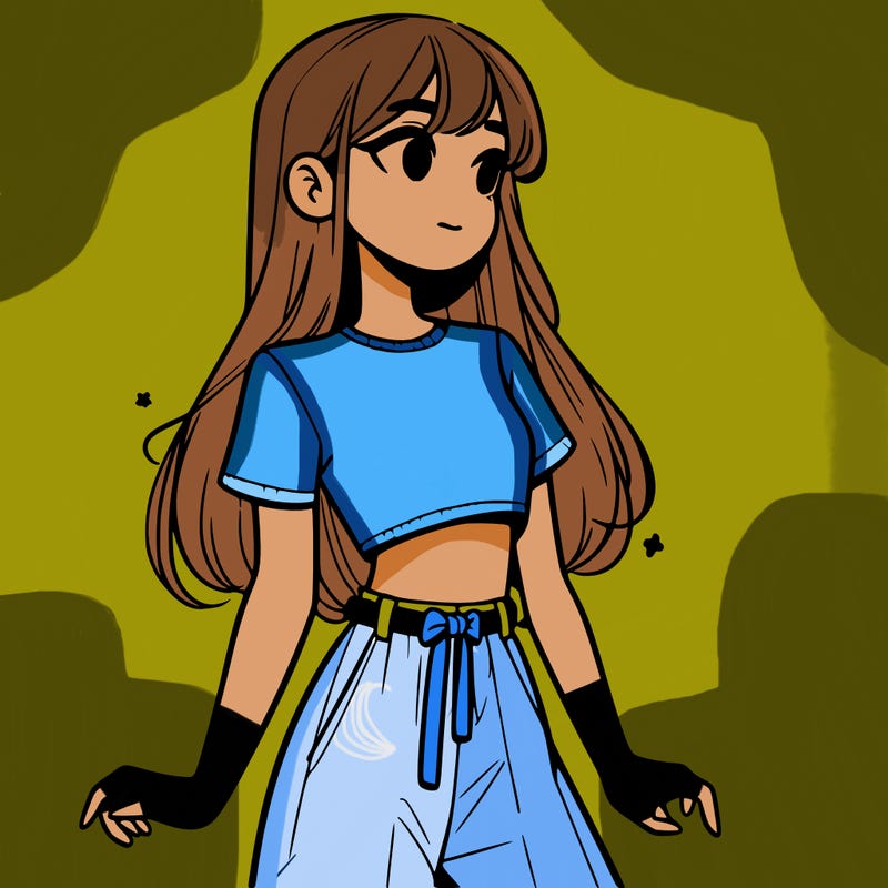 girl in a cute crop top