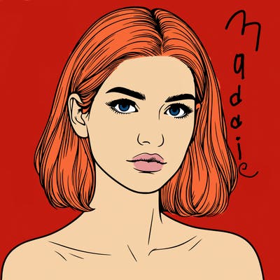 realistic portrait of woman