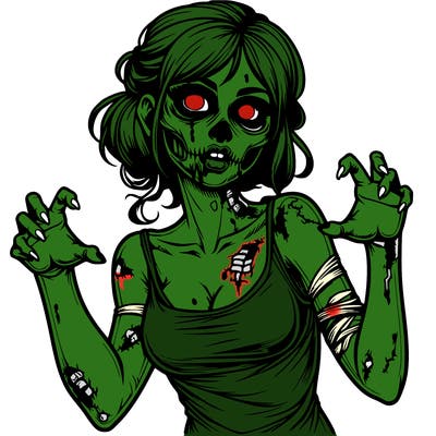 realistic zombie girl