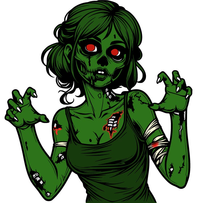 realistic zombie girl