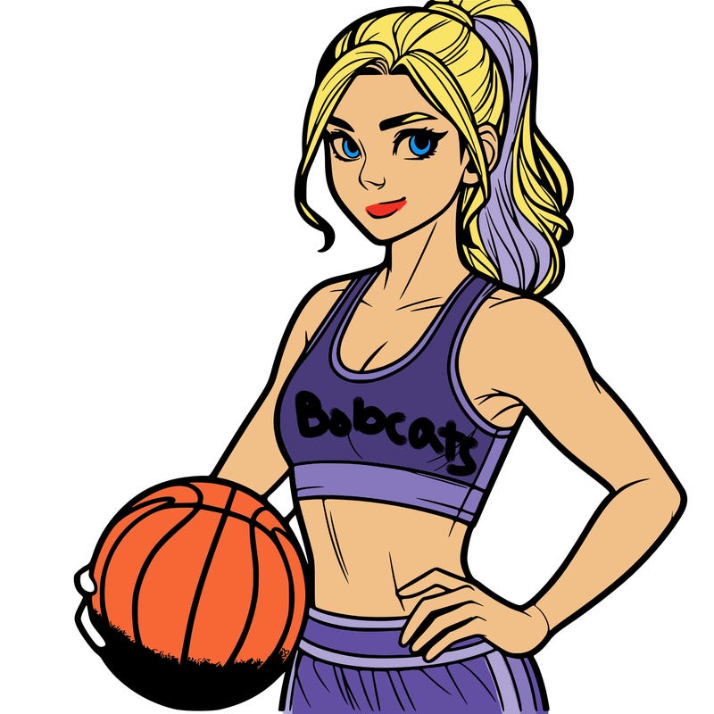 a realistic basketball girl