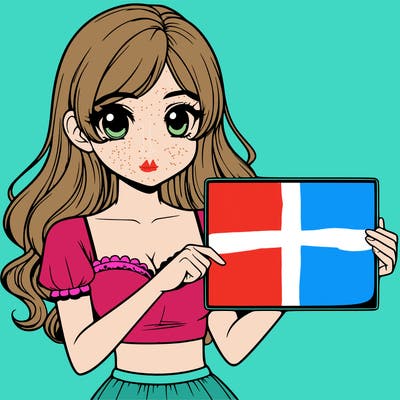 realistic pretty girl holding blank sign