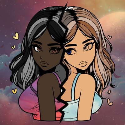 realistic girl split