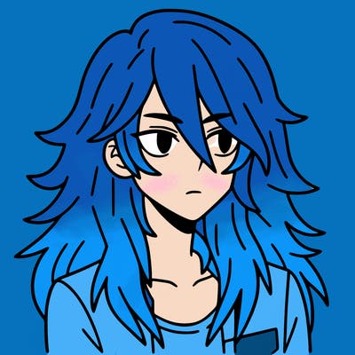 hot boy with long hair