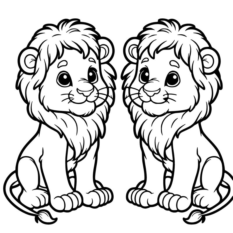 two young lions