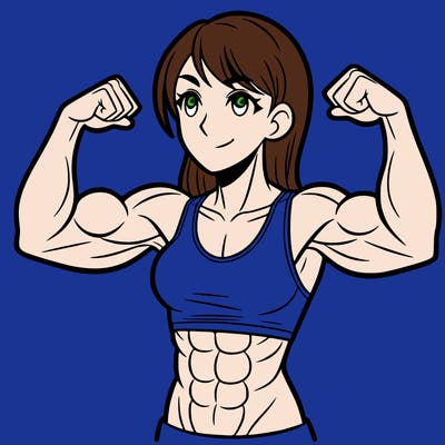 woman with muscles