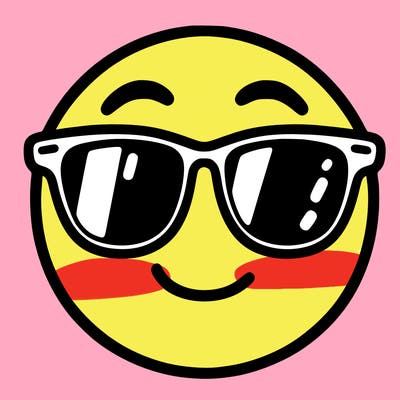 emoji with sunglasses