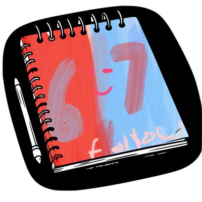 a blank sketch pad