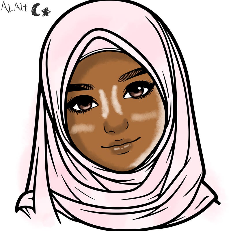 realistic girl with hijap