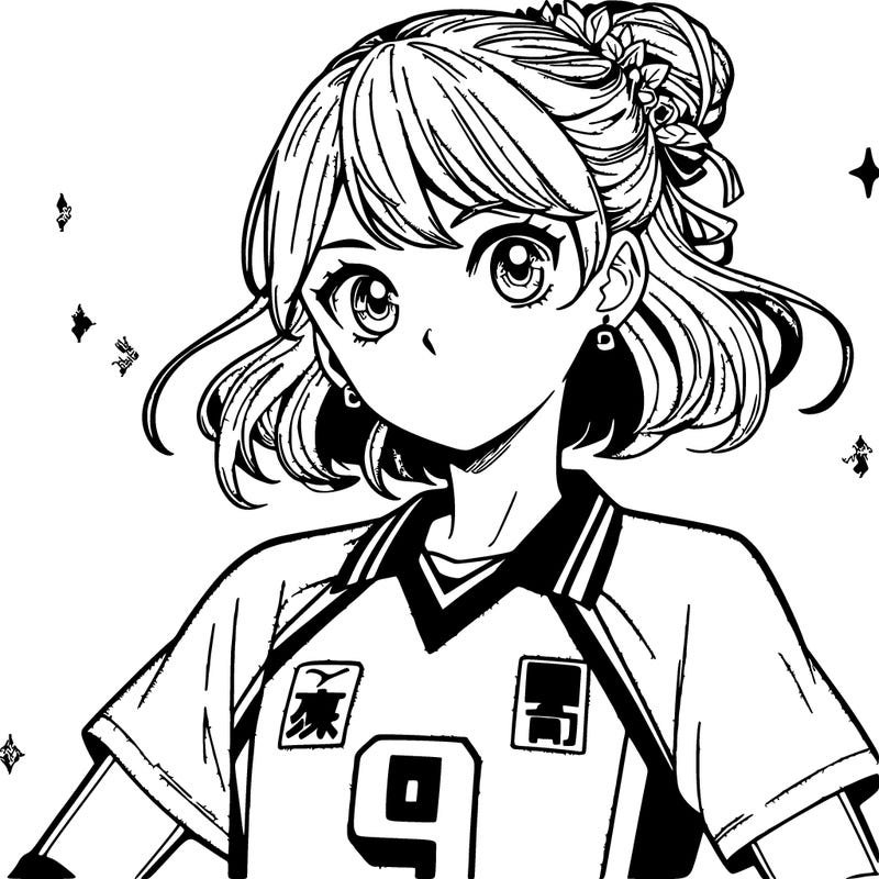 the  manga volleyballer girl 9 number