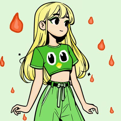 girl in a cute crop top