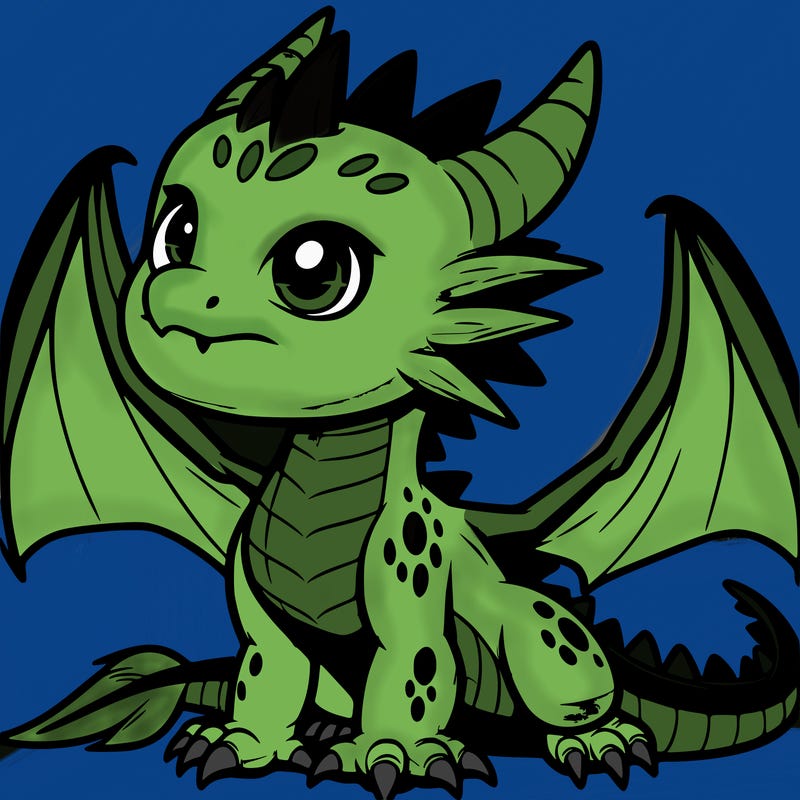 fierce baby night dragon