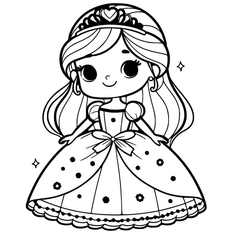 girl with princess dress