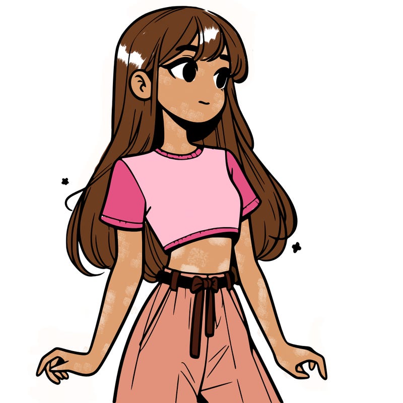 girl in a cute crop top