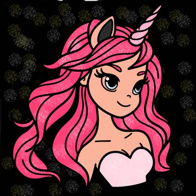 unicorn woman in person