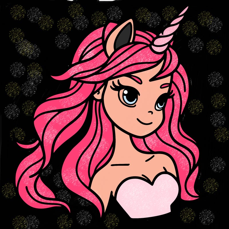 unicorn woman in person