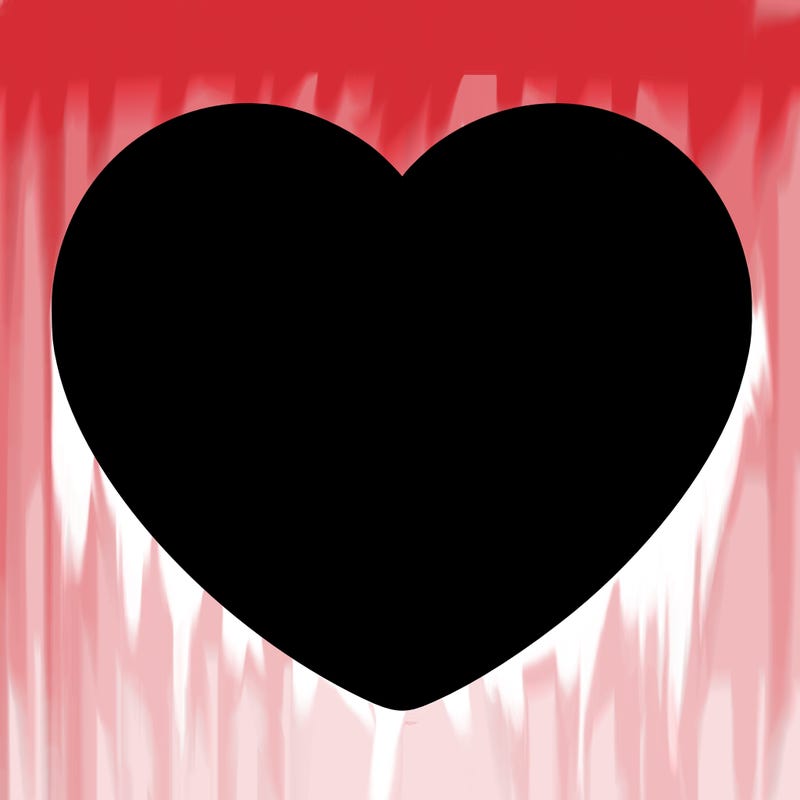a blank heart