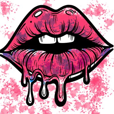 lips that look realistic and drip