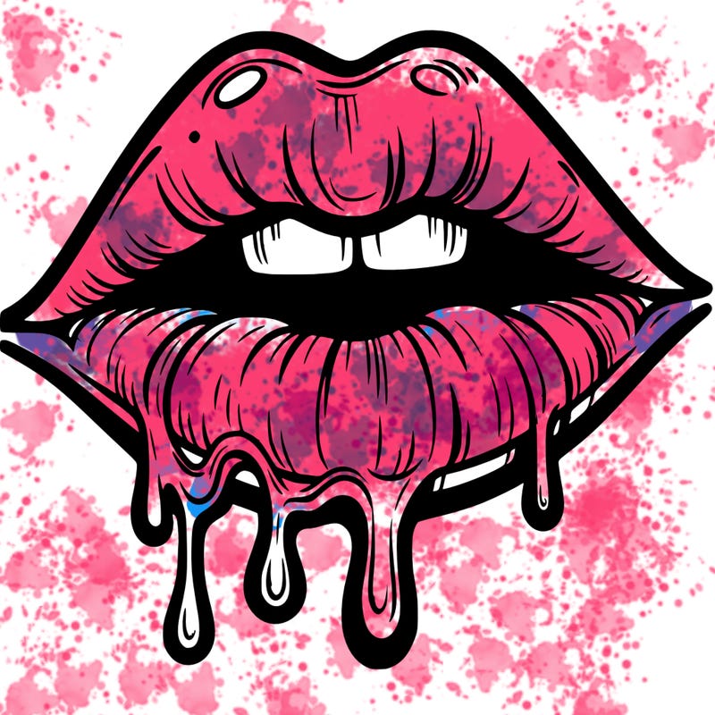 lips that look realistic and drip