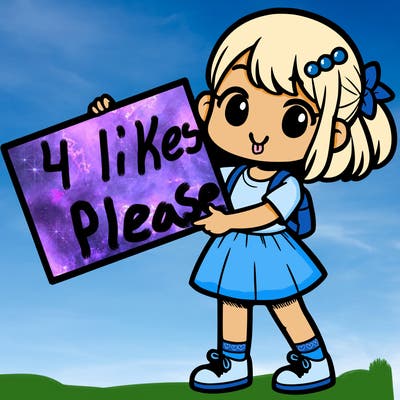 girl holding a big sign