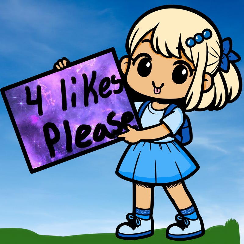 girl holding a big sign