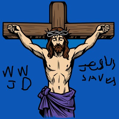 jesus on the cross dieing for our sins