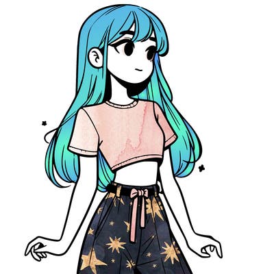 girl in a cute crop top