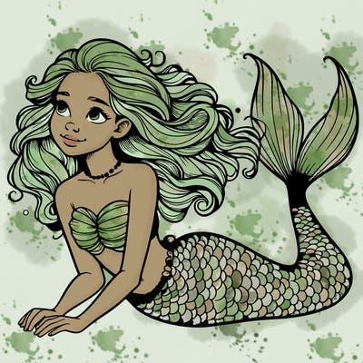 a realistic mermaid
