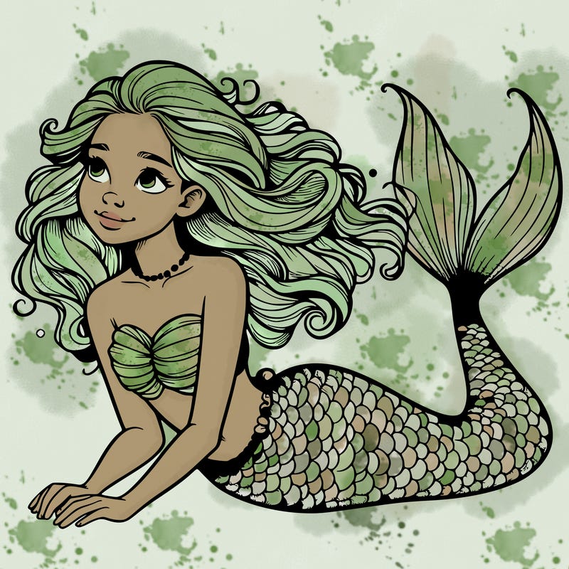 a realistic mermaid