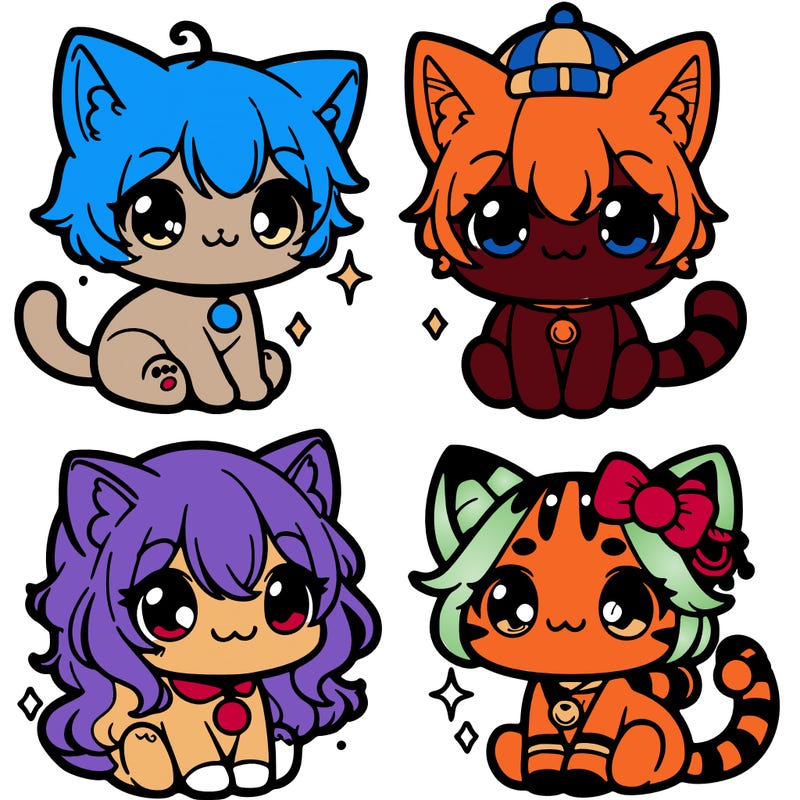 cute anime cats