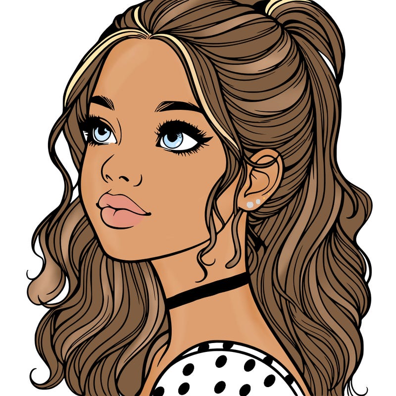 beautiful realistic girl