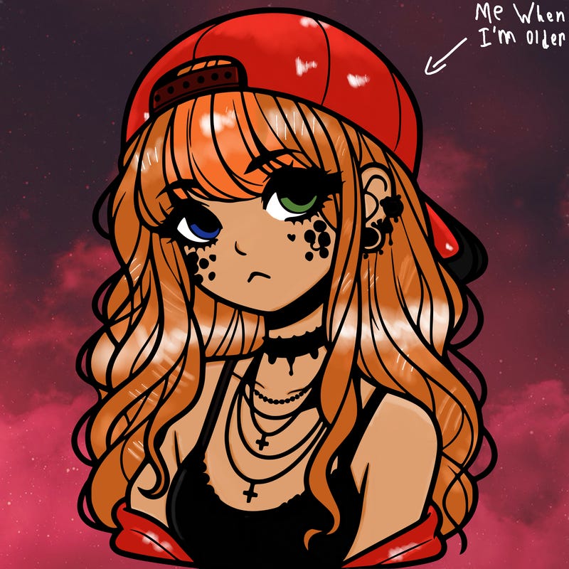 scene girl aesthetic