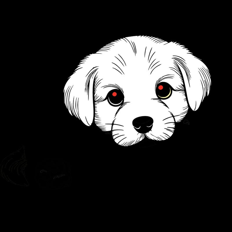 a cute realistic puppy