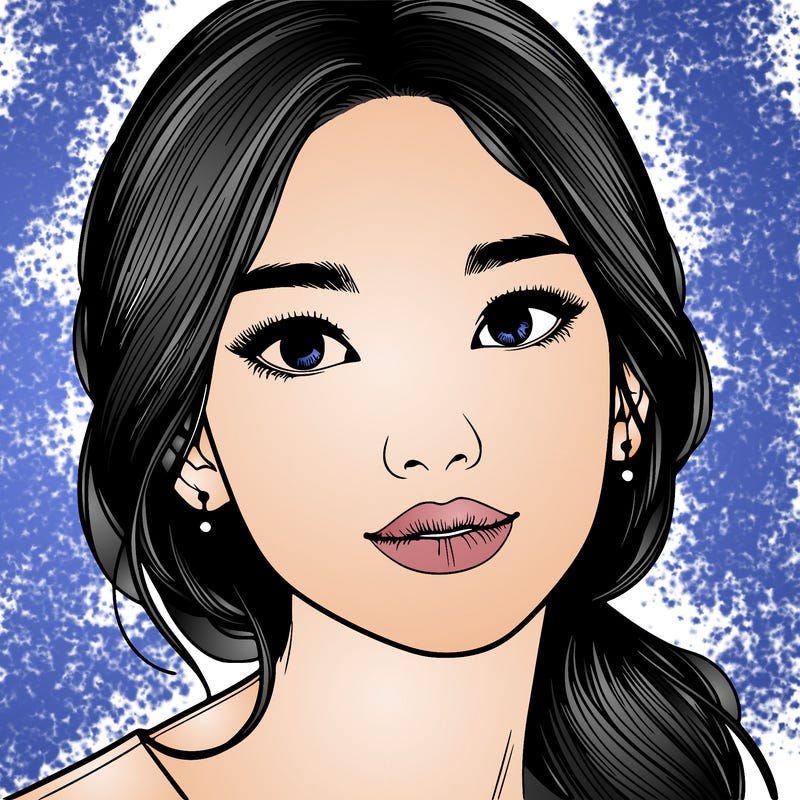 beautiful realistic asian woman