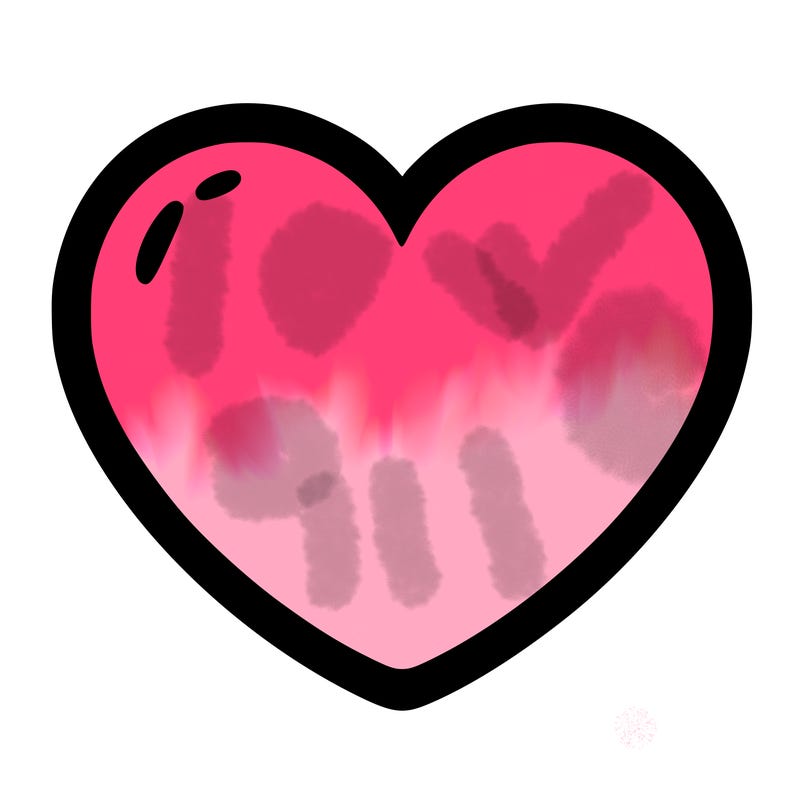 a blank heart