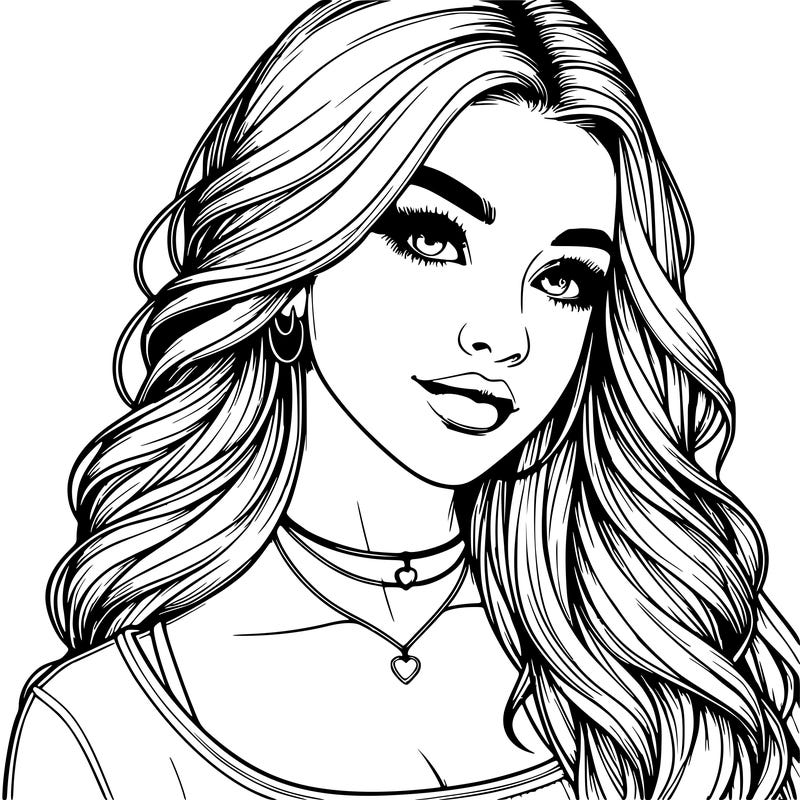 detailed realistic girl