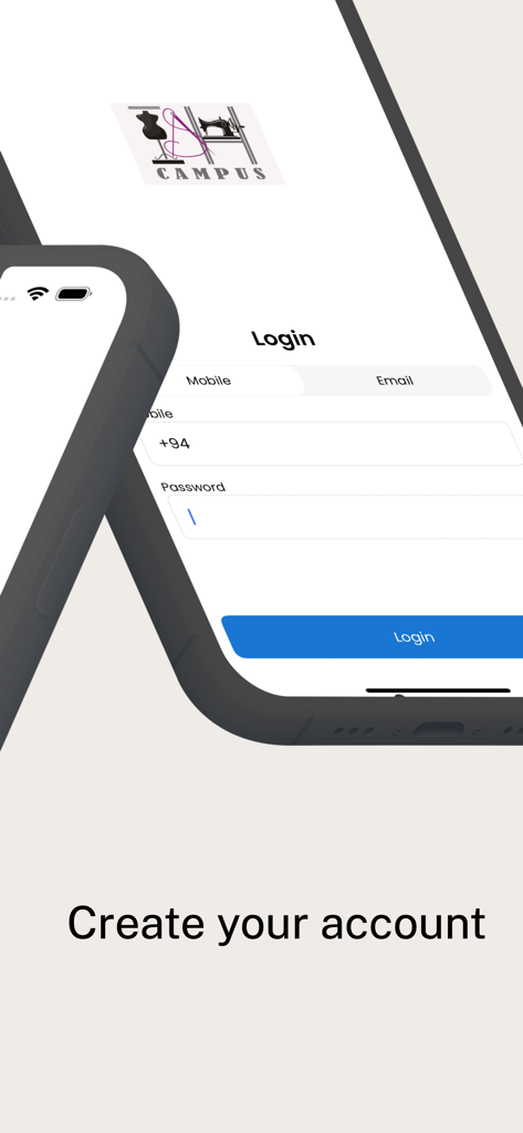 ISH Campus Schülerportal Anmeldebildschirm für Nähakademie-Kurse.