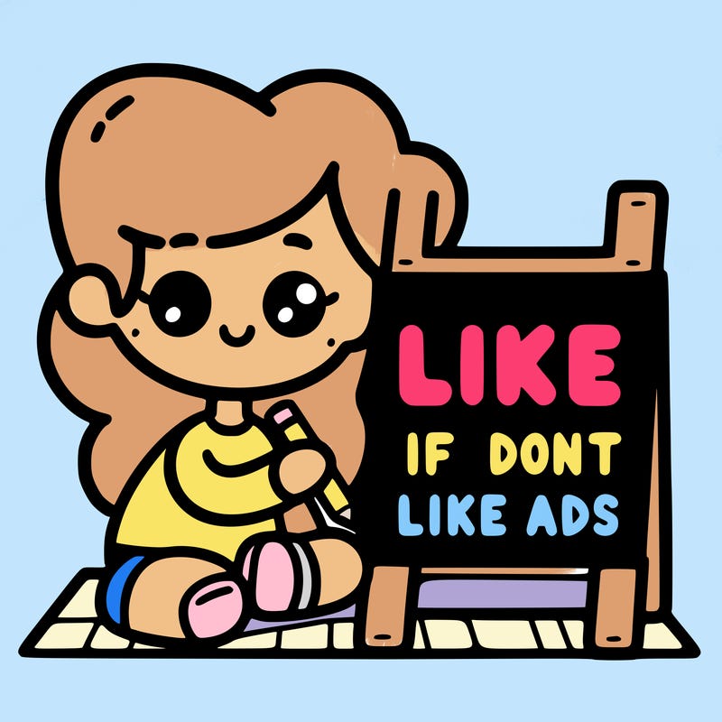 like if you don’t like adds