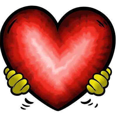 massive empty heart