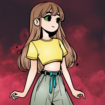 girl in a cute crop top