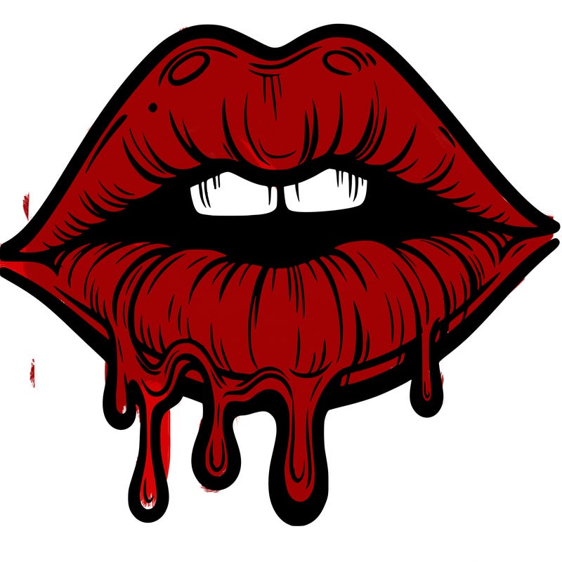 lips that look realistic and drip