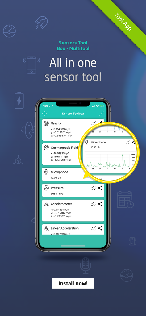 Sensors Toolbox - Multitool - Utilities App | MWM