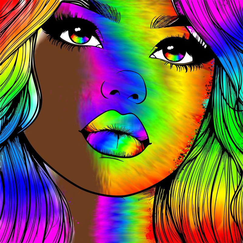 really realistic girl with lips