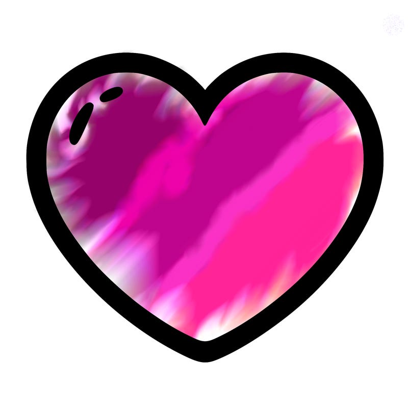 a blank heart