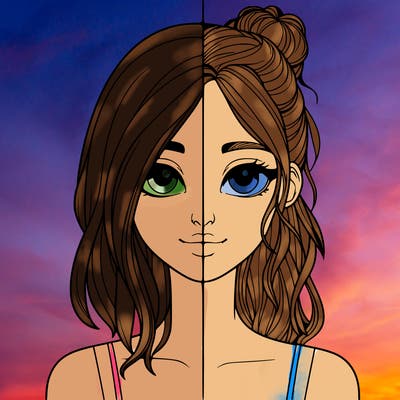 realistic girl split