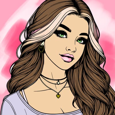 detailed realistic girl