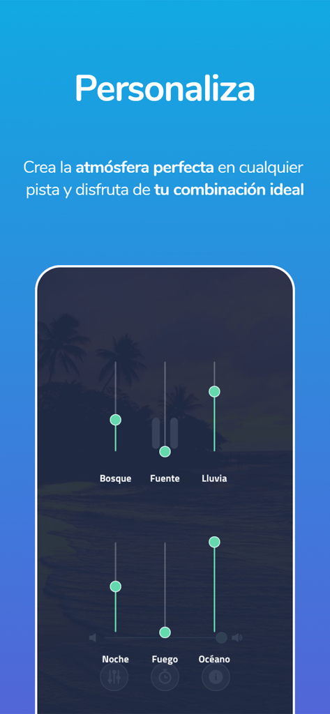 Relax Moment Dormir y Meditar - Mezclador de sonidos de la naturaleza personalizado en la aplicación de meditación Relax Moment